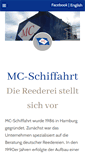 Mobile Screenshot of mc-schiffahrt.de